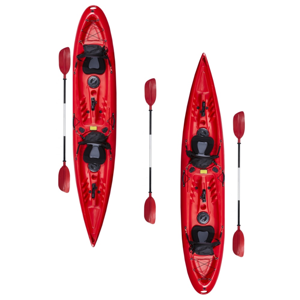 Fishing Kayak Sit On Top - 3,9m Doppelsitzer Rotationsgeformtes Kunststoff-Kajak für Fluss-