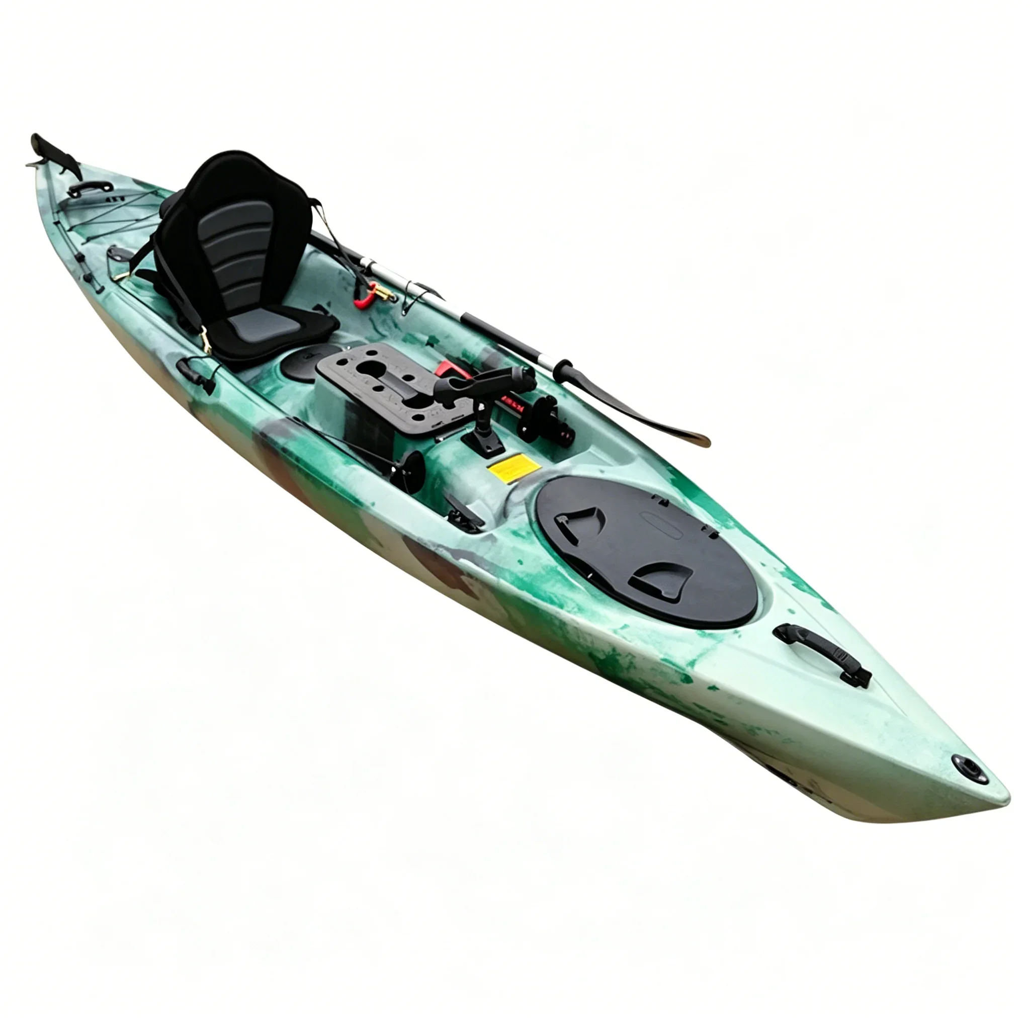 Fishing Kayak Pedal Drive - Einpersonen-Kajak aus Polyethylen mit Pedalantrieb, robustes