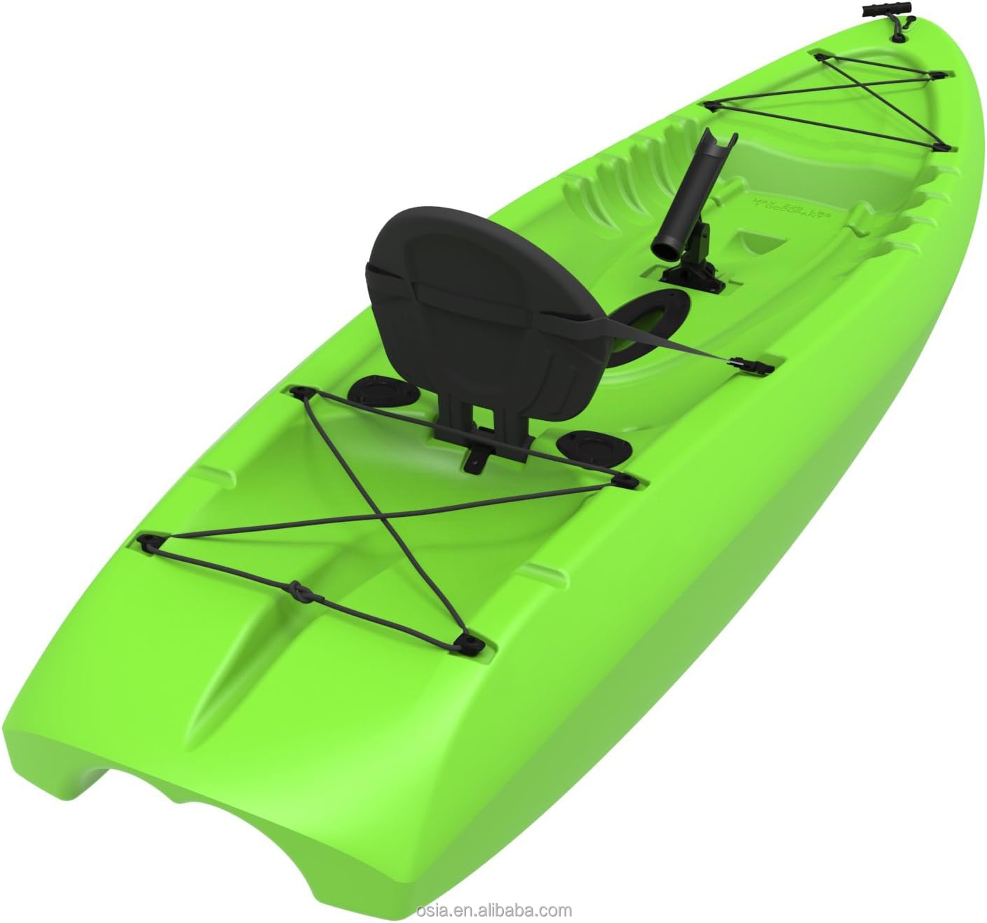 Fishing Kayak Sit On Top - Outdoor Hartplastik Angelkajak Sit-on-Top Kajak-Set mit