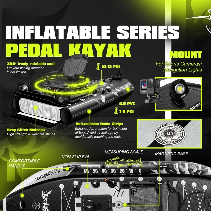 Spatium Anti-Meerwasserkorrosi – Fishing Kayak Pedal Drive Bewertung und Preis