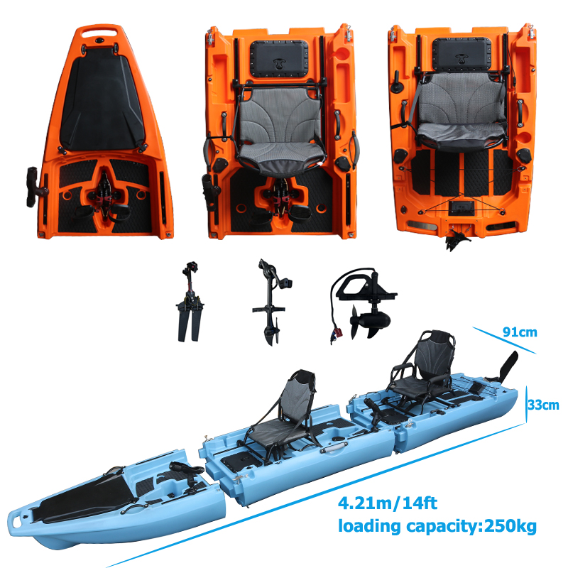 14FT 2-Personen Abnehmbares Pe – Fishing Kayak Sit On Top Bewertung und Preis