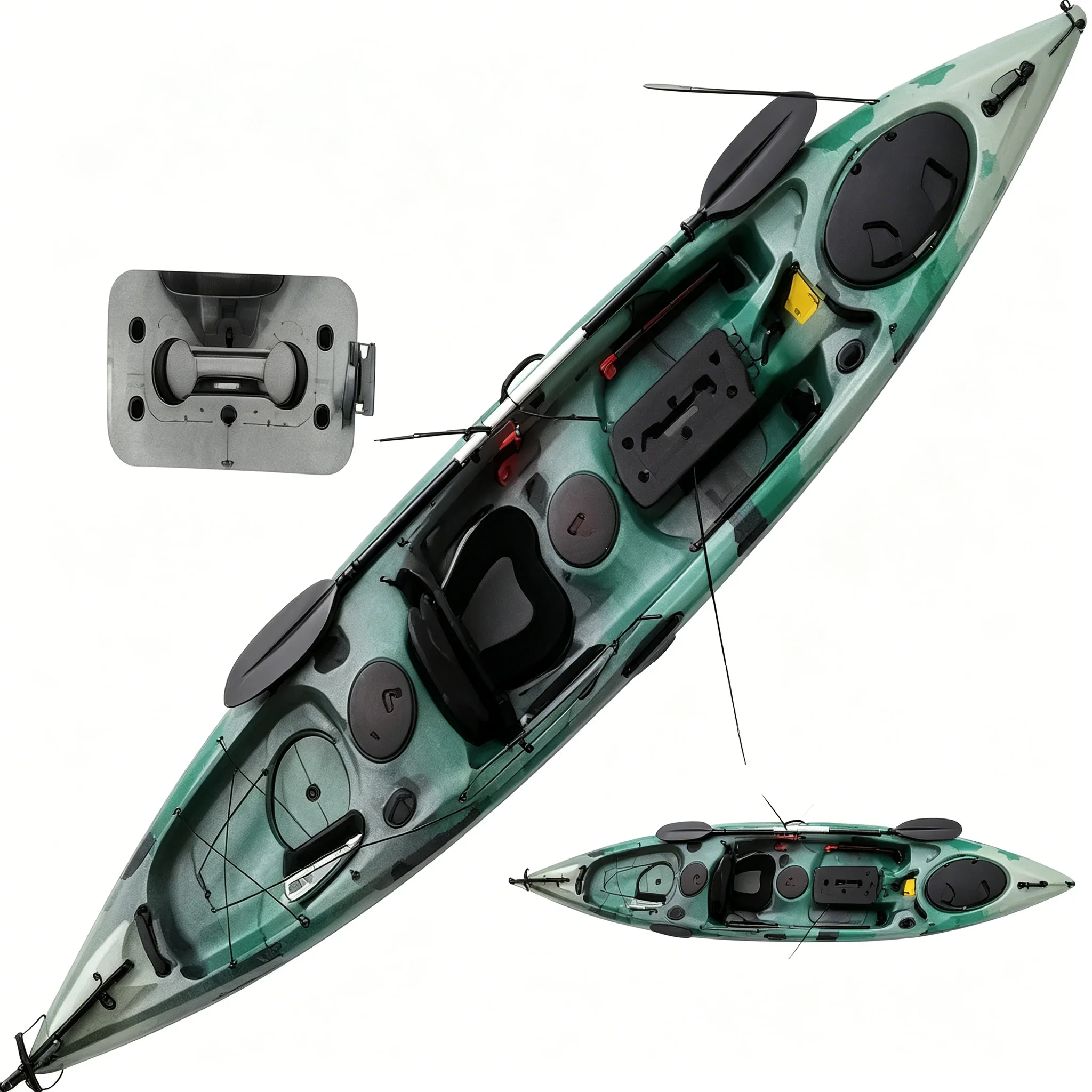 Einpersonen-Kajak aus Polyethy – Fishing Kayak Pedal Drive Bewertung und Preis